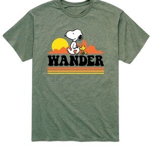 NWT‎ Peanuts Snoopy Wander Shirt Adult Size S
